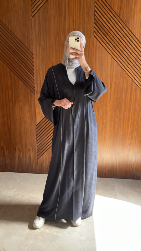 Abaya pratique et Chic en bleu jean