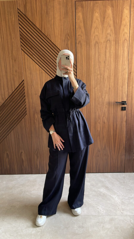 Ensemble Le Lin Bleu Marine