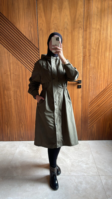 Jacket Sport Imperméable En couleur Vert Militaire