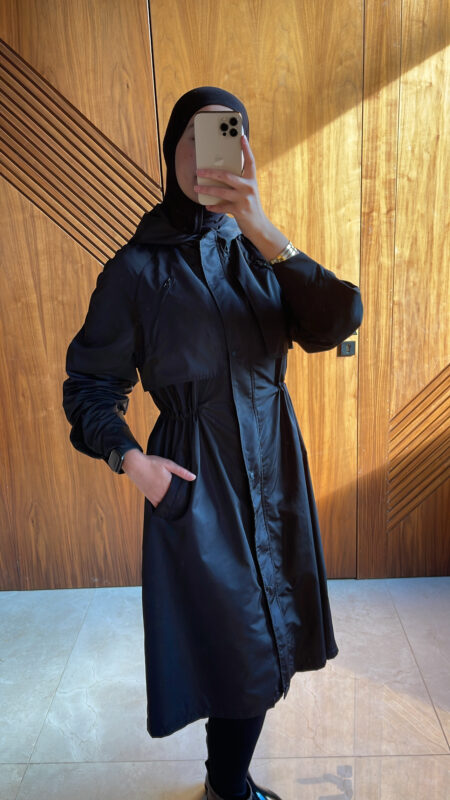 Jacket Sport Imperméable En couleur Noir