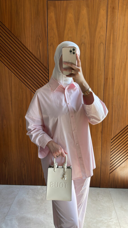 Ensemble Rose En Tissu Popline
