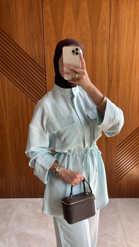 Ensemble Le Lin En couleur Bleu ciel